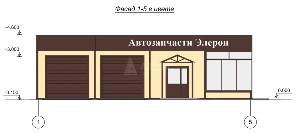 3D визуализация Автосервис-магазин из сэндвич-панелей - фото 7