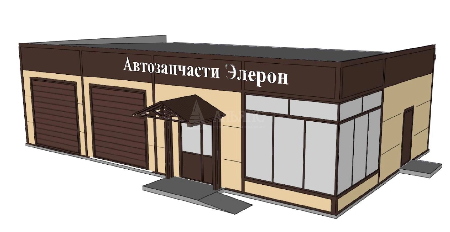 3D визуализация Автосервис-магазин из сэндвич-панелей - фото 5